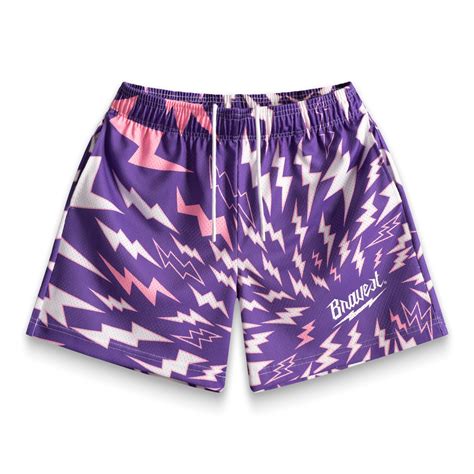 bravest studios purple shorts